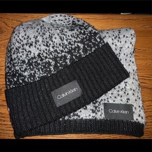 Calvin Klein Hat/Scarf set